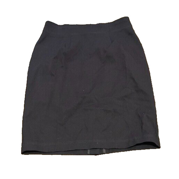 Eileen Fisher Straight Pencil Skirt Pull On Knee Length Unlined Black Small - Picture 1 of 8